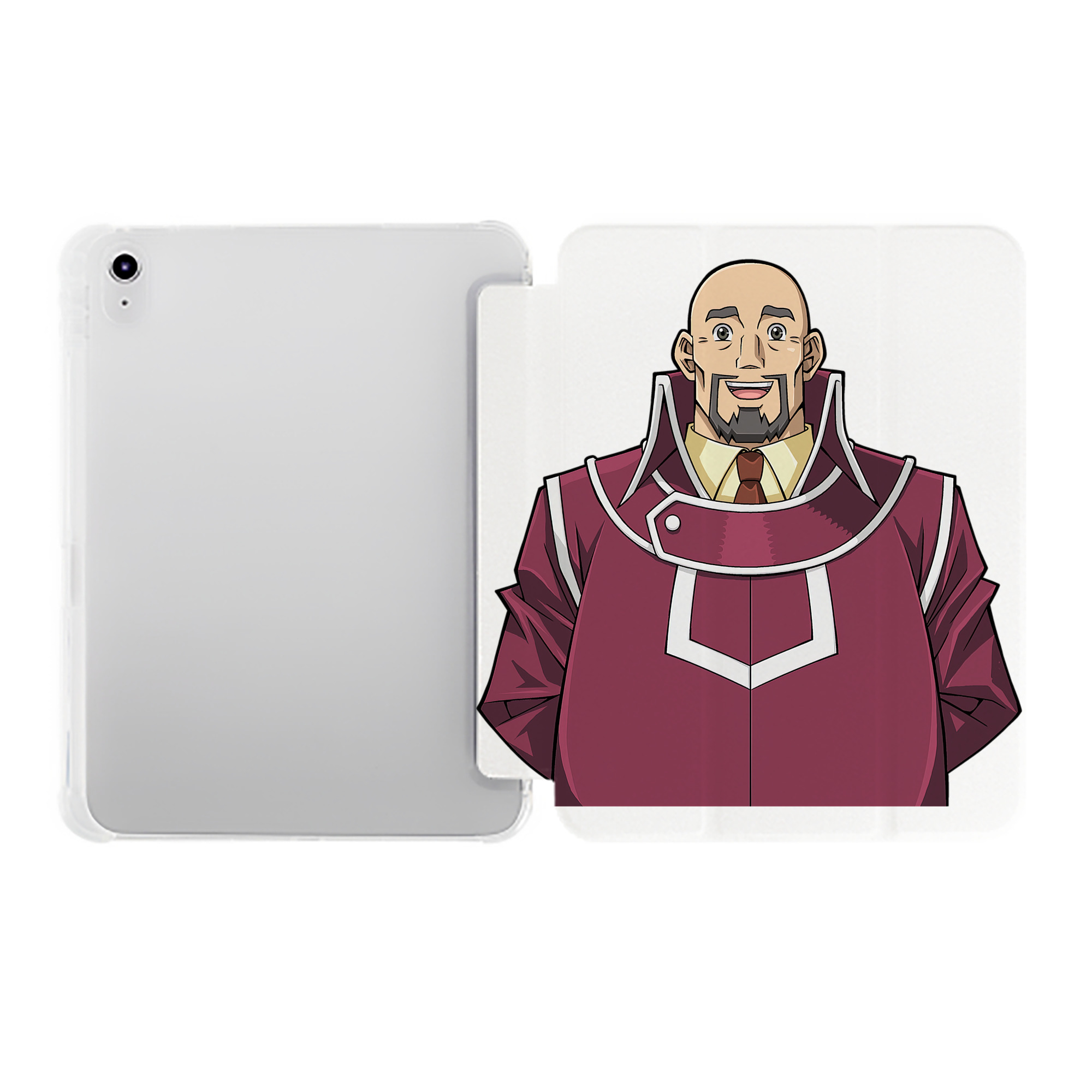 （画像用） 遊☆戯☆王 Yu-Gi-Oh! IPad ケース ペン収納付き 三つ折りスタンド PUレザー×シリコン 対応機種9.5/10.5/10.9インチ